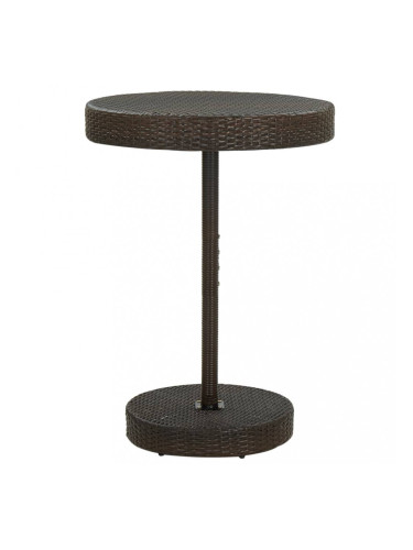 Sonata Градинска маса, кафява, 75,5x106 см, полиратан