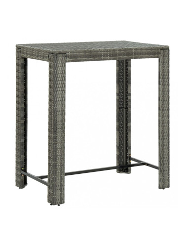 Sonata Градинска бар маса, сива, 100x60,5x110,5 см, полиратан