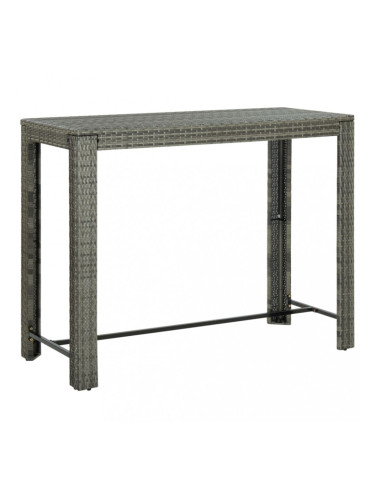 Sonata Градинска бар маса, сива, 140,5x60,5x110,5 см, полиратан