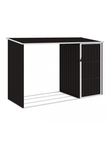 Sonata Градински навес кафяв 245x98x159 см поцинкована стомана