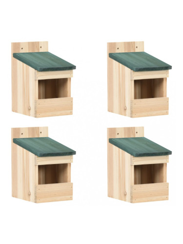 Sonata Къщи за птици, 4 бр, 12x16x20  см, чам