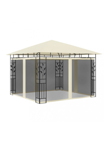 Sonata Шатра с мрежа против комари, 3x3x2,73 м, кремава, 180 г/м²