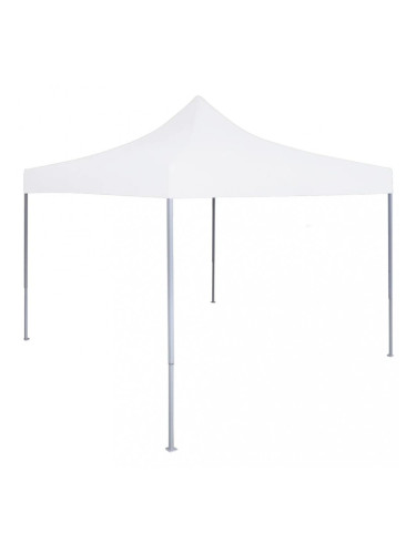 Sonata Професионална сгъваема парти шатра, 3x3 м, стомана, бяла