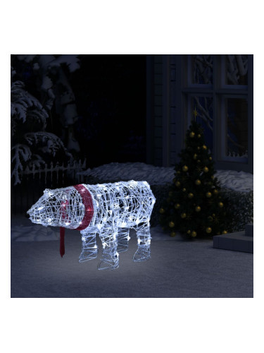 Sonata Коледна украса светеща мечка 45 LED 71x20x38 см акрил