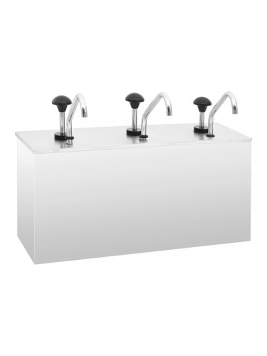 Sonata Диспенсър за сос от неръждаема стомана, 3 x 3,5 л