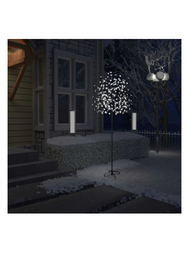 Sonata Коледно дърво, 220 LED студено бeли, разцъфнала череша, 220 см