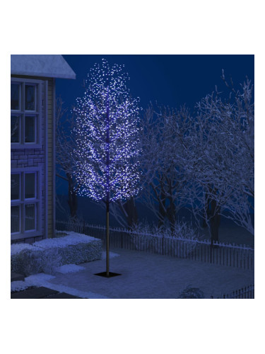 Sonata Коледно дърво, 2000 LED сини, разцъфнала череша, 500 см