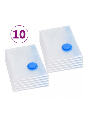 Sonata Вакуумни пътни чанти за съхранение на дрехи, 120x70 см, 10 бр