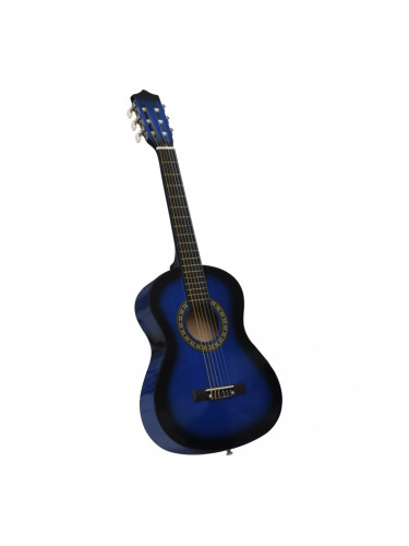 Sonata Класическа китара за начинаещи и деца, синя, 1/2, 34"