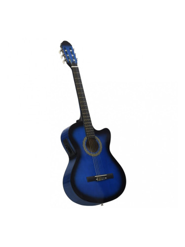 Sonata Уестърн акустична cutaway китара с еквалайзер, 6 струни, синя
