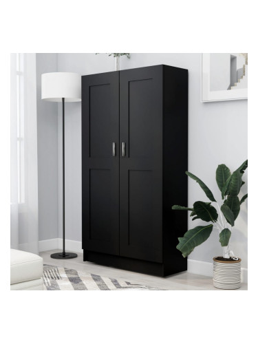 Sonata Библиотека, черна, 82,5x30,5x150 см, ПДЧ