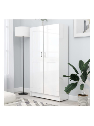 Sonata Библиотека, бял гланц, 82,5x30,5x150 см, ПДЧ