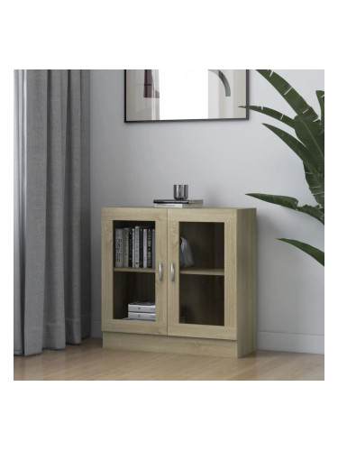 Sonata Шкаф витрина, дъб сонома, 82,5x30,5x80 см, ПДЧ