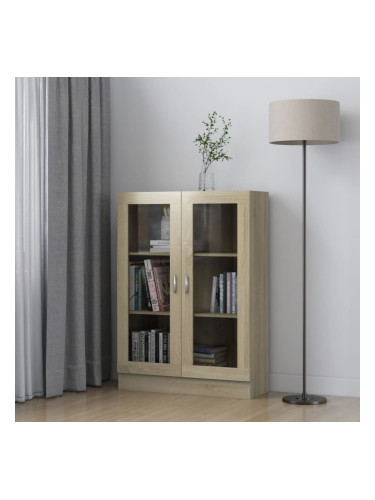 Sonata Шкаф витрина, дъб сонома, 82,5x30,5x115 см, ПДЧ