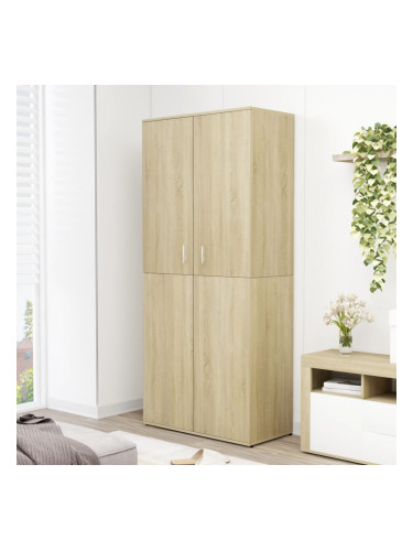 Sonata Шкаф за обувки, дъб сонома, 80x39x178 см, ПДЧ