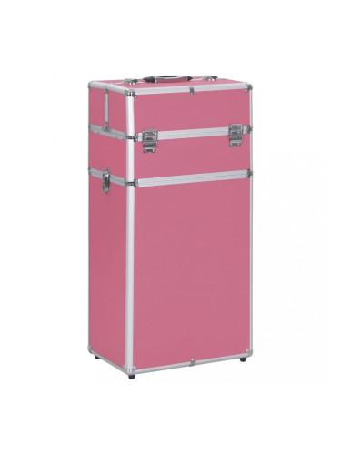 Sonata Куфар за грим на колелца, алуминий, розов