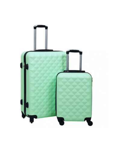 Sonata Комплект твърди куфари с колелца, 2 бр, мента, ABS