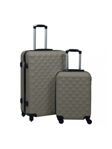 Sonata Комплект твърди куфари с колелца, 2 бр, антрацит, ABS