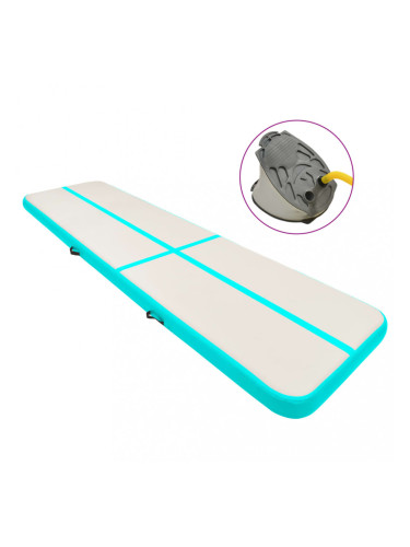 Sonata Надуваем дюшек за гимнастика с помпа, 600x100x15 см, PVC, зелен