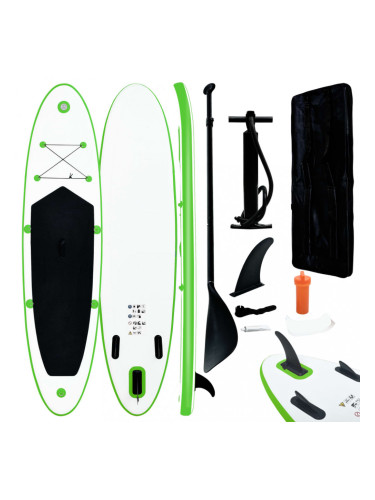 Sonata Комплект надуваем стендъп падълборд, зелено и бяло