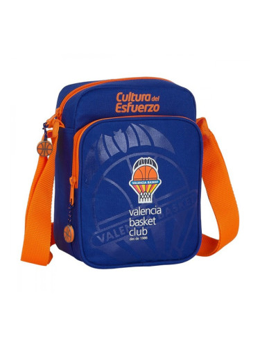 Чанта за През Рамо Valencia Basket Син Оранжев