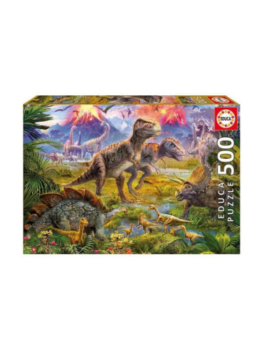 Пъзел Educa Dino Meet (500 pcs)