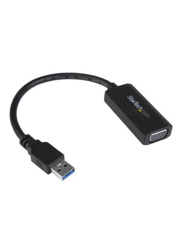 Адаптер за USB към Ethernet Startech USB32VGAV            Черен