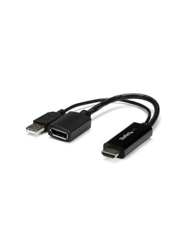 Адаптер за DisplayPort към HDMI Startech HD2DP                Черен 4K