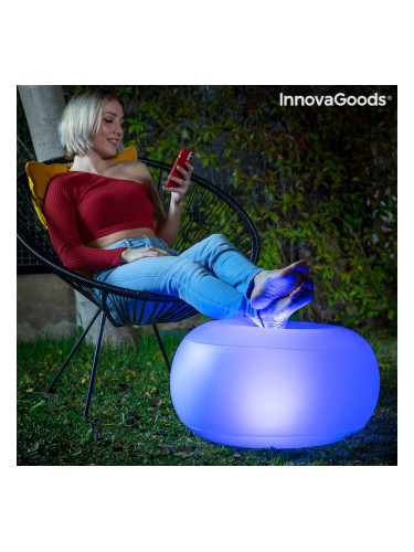 Надуваемо Кресло с Многоцветна LED Светлина и Дистанционно Управление Pulight InnovaGoods