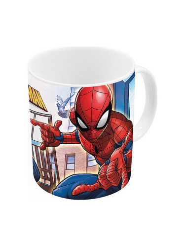 Чаша Spiderman Great Power Керамика Червен Син (11.7 x 10 x 8.7 cm) (350 ml)