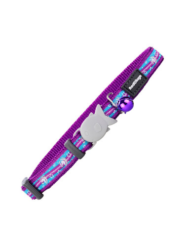 Котешко колие Red Dingo Style Лилав Еднорог (1,2 x 20-32 cm)