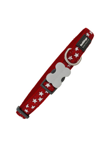 Кучешки Нашийник Red Dingo Style Червен Звезди (2 x 31-47 cm)