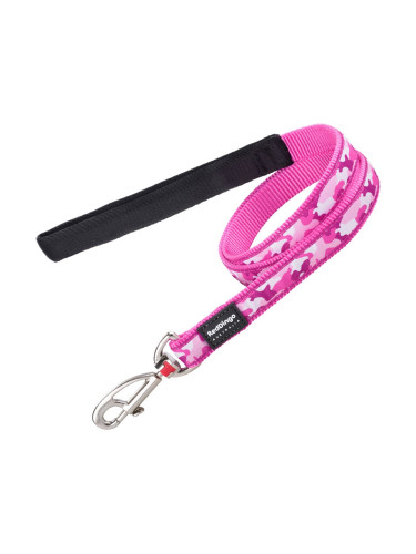 Кучешка Каишка Red Dingo Камуфлаж Фуксия (1,2 x 120 cm)