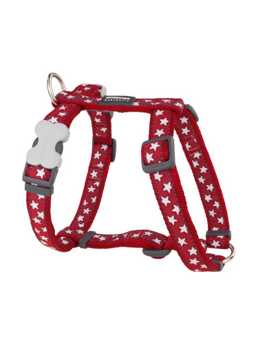 Каишка за Куче Red Dingo Style Червен Звезда 30-48 cm