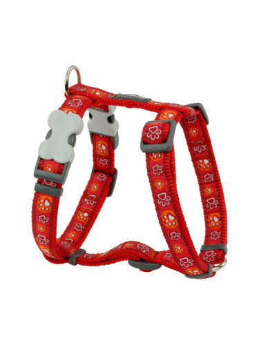 Каишка за Куче Red Dingo Style Червен 37-61 cm