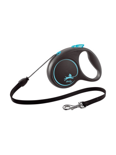 Кучешка Каишка Flexi BLACK DESIGN 5 m Син Размер XS