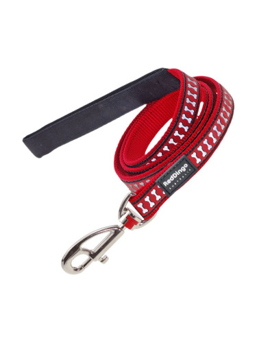 Кучешка Каишка Red Dingo Светлоотразителен Червен (1,2 x 120 cm)