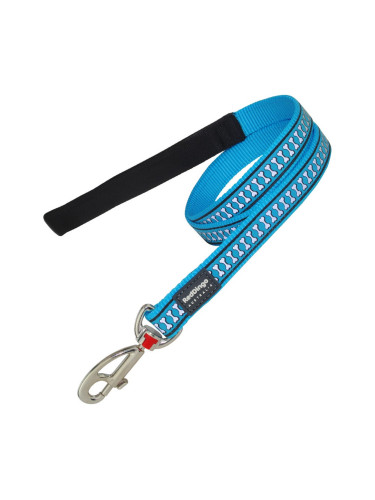 Кучешка Каишка Red Dingo Светлоотразителен цвят тюркоаз (1,2 x 120 cm)