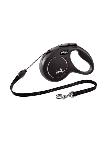 Кучешка Каишка Flexi NEW CLASSIC Черен Размер М 5 m