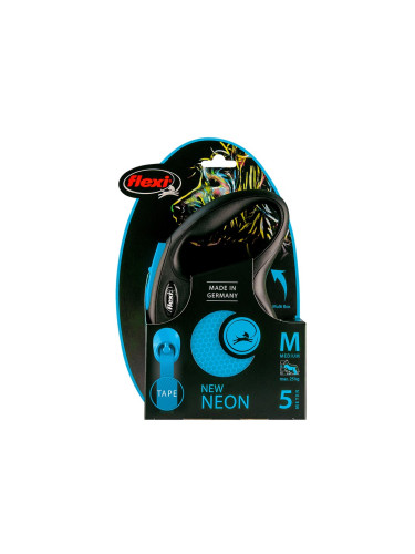 Кучешка Каишка Flexi NEW NEON Син Размер М