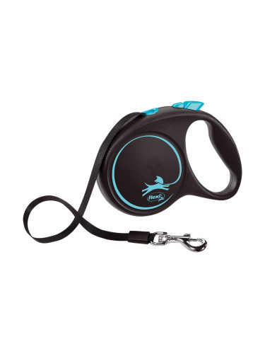 Кучешка Каишка Flexi BLACK DESIGN 5 m Син Размер L