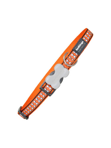 Кучешки Нашийник Red Dingo, Светлоотразителен, Оранжев 