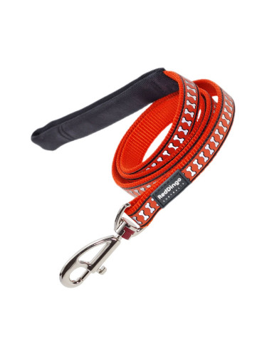 Кучешка Каишка Red Dingo, Светлоотразителен, Оранжев 