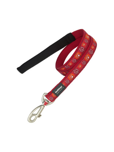 Кучешка Каишка Red Dingo Червен (2 x 120 cm)