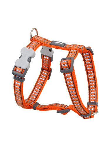 Каишка за Куче Red Dingo Кост Светлоотразителен 25-39 cm Оранжев