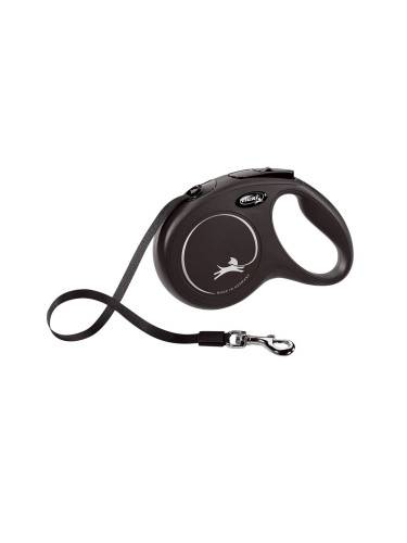 Кучешка Каишка Flexi New Classic 8m Черен Размер L