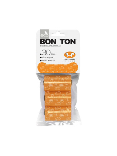 Хигиенни торбички United Pets Bon Ton, Стандарт, Оранжев 
