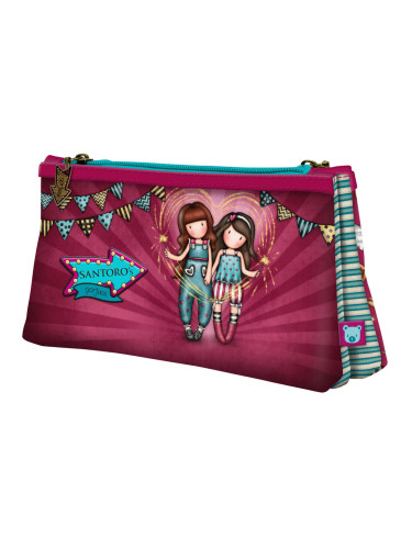 Двоен Моливник Gorjuss Fireworks Кестен (21.5 x 11,5 x 5 cm)