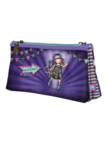 Двоен Моливник Gorjuss Up and away Лилав (21.5 x 11,5 x 5 cm)