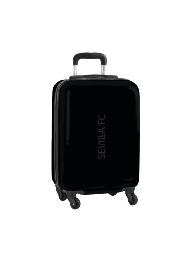 Куфар на Колелца за Ръчен Багаж Sevilla Fútbol Club Teen Черен 20'' (34.5 x 55 x 20 cm)